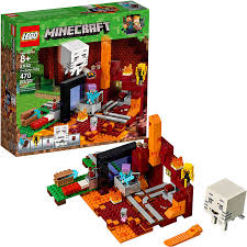 Using 10 (or 14) pieces of redstone, one lava bucket and one water bucket you can build a nether portal using the method described in detail on the obsidian page. Amazon Com Lego Minecraft The Nether Portal 21143 Building Kit 470 Pieces Toys Games