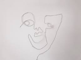 Convert your photo into line drawing. Invitus Diy One Line Drawing Wall Lamp
