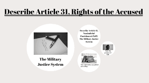 Describe Article 31 Rights Of The Accused By James Weaver
