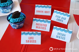 Shark Party Printables Spot Of Tea Designs