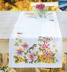 Dltk's crafts for kids how to cross stitch. Vervaco Spring Mood Table Runner Counted Cross Stitch Kit 0021680 123stitch
