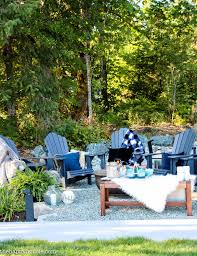 May 13, 2019 · gravel fire pit above: Pea Gravel Fire Pit Patio Reveal The Happy Housie