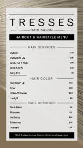 Want to see how the different prices stack up together? Modern Hair Salon Spa Hair Salon Price List Price List Template Salon Price List