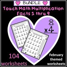 Use the touch points on the smaller number to count down. Touch Math Worksheets Teachers Pay Teachers