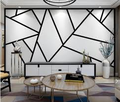 Untuk motif geometri segi enam atau membentuk sarang lebah juga menjadi inspirasi terbaik untuk menccdekor dinding rumah. Lukisan Geometri Di Dinding Cikimm Com