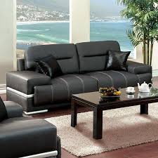 Cm6607 Contemporary Sleek Modern Sofa Loveseat And Chair Distinctive Large Padded Arms And Double Stitching On Cu Furniture Furniture Of America Leather Sofa