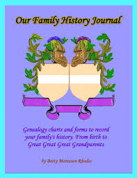 family history journal workbook 32 pages blank charts family