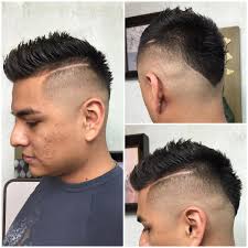 The fohawk appears like a mohawk when it is spiked with hair gel, but because the hair on the side of your head is longer, a person can wear it down as well. The Fauxhawk Aka Fohawk Haircut Hairstyle Man