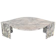 Home furniture tables coffee tables marble coffee tables. Sculptural Eye Shaped Light Marble Coffee Table Italy 1970 At 1stdibs