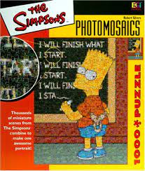 The ulitmate jigsaw puzzle challange and intriguing decorative display! Simpsons Photomosaic Bart Jigsaw Puzzle 1026pc Amazon Com Au Toys Games