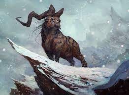 Artstation Holy Mountain Goat Michele Parisi Creature Concept Art Mythical Creatures Goat Art
