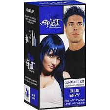 Splat 30 Wash Hair Dye Kit Semi Permanent Blue Envy Hair Color Dyed Hair Blue Semi Permanent Hair Dye Semi Permanent Hair Color