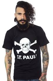 St pauli, pauli, st pauli logo, logo, trending, dresden, curvasud, curva sud logo, supporter, fans, ultras pauli. Fc St Pauli Skull T Shirt Sourpuss Clothing