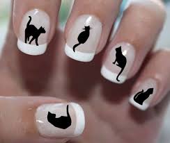 95 Black Cats Nail Decals Megapack Cat Nail Art Tiny Cat Nail Decals Cat Lover S Gift Black Cat Nail Stickers Quality Nail Art Stickers Cat Nail Art Black And White Nail