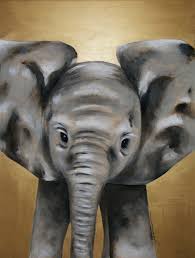 Made To Order Baby Elephant Acrylic Painting On Wood Original By Renee W Levin 800 00 Via Etsy Elephant Canvas Elephant Painting Elephant Painting Canvas Today i am painting double exposure painting elephant using easy masking tape technique for beginners from project 100 days. elephant canvas