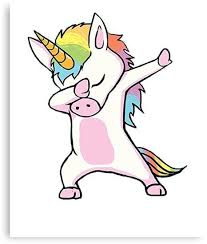 Lienzo Unicornio Lindo Dabbing Camiseta Divertido Dab Danza Regalo Camisa De Lilishopm Unicorn Images Unicorn Pictures Unicorn Art