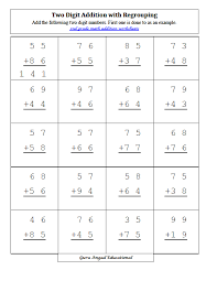 2nd grade math addition with regrouping worksheets steemit
