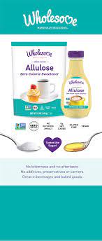 Allulose Granulated Sweetener Wholesome Sweeteners Calories In Sugar Keto Carbs