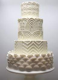 White Art Deco Cake Art Deco Cake Geometric Wedding Cakes Art Deco Wedding Cake
