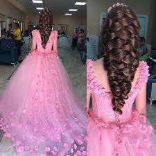 Watch this video to know about hairstyle with gown dress and indian gown hairstyle ideas for wedding and parties my other. Baby Pink Western Gown Bridal Outfit Curly Hairstyle Bridal Hairstyle Indian Wedding Bridal Hair Buns Couture Outfits
