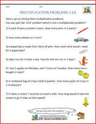 Multiplication and division word problems. Multiplication Word Problem Worksheets 3rd Grade