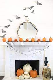 Modern Farmhouse Halloween Home Tour Fun Diy Halloween Decorations Halloween Mantel Decor Halloween Mantel