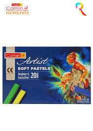 Camel soft pastel are really soft pastels, pigmented and transfer the colour pigments quite easily. Camel Artist Soft Pastels 20 Shades Rang Birangi Stationery