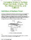 guide of surface finish symbols and roughness conversion