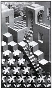 The Art Of The Impossible Mc Escher And Me An Escher Print I Like The Idea Of One Thing Turning Into Another Escher Art Cycling Art Print Mc Escher