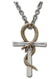 Ankh Of Tau Cross Necklace Ankh Of Tau Necklacebring Some Life To Your Mummy Costume With This Symbolic Necklace This Neckl Gothic Necklace Ankh Snake Pendant