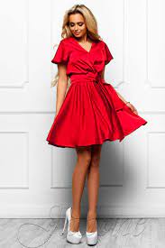 Купить платье с юбкой солнце-клеш jdn6 красное в интернет магазине  mirplatev.ru недорого, от 5900.0000 рублей