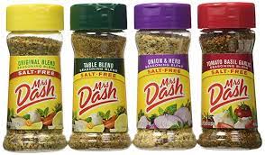 Condimento Mrs Dash Variedad De Sabores Set De 4 Unidades De 2 5 Onzas Cebolla Y Hierbas Combinacion De Comidas Tomate Albahaca Y Ajo Mezcla Original Amazon Com Grocery Gourmet Food