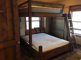 Custom Bunk Beds Romans Rope Full Or Twin Over Queen Bunk Bed Perpendicular Learn More And Shop At Blackdiam Custom Bunk Beds Bunk Beds Bunk Beds With Stairs