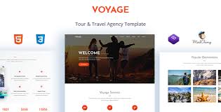 Browse the collection and choose the template that will become the face of your travel tour operator website. Voyage Tour Travel Agency Template Bootstrap4