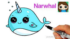 Maybe you would like to learn more about one of these? How To Draw A Cartoon Narwhal Unicorn Whale Easy Youtube