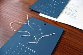 Stitch The Stars Calendar Craft Kit En 2020 Con Imagenes Calendarios Imprimibles Manualidades Bordado De Papel