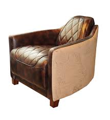 French Riviera Chair Add Flair To Any Space With The Union Jack Vintage Bonded Leather Chair With A Sophisti Bonded Leather Chair Feature Chair Extra Seating