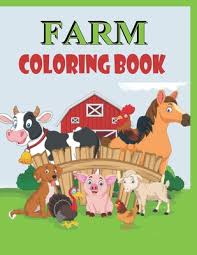 See more ideas about coloring pages, farm coloring pages, coloring books. Farm Coloring Book Stress Relieving 50 Printable Farm Animal Coloring Pages Book Gift For Girls Boys Farm Animals Coloring Book For Ad Brookline Booksmith