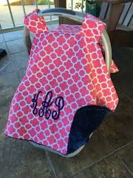 Car Seat Canopy Canopy For Girls Carseat Canopy Cover Personalized Baby Gift Infant Carrier Cover Monogram Baby Girl Baby Girl Car Seats Baby Car Seats
