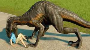 In the song, which is exactly 1 minute, fenn croons dinosaurs eating people, with her dad serving as background vocals. All Carnivores Eating Humans Jurassic World Evolution Youtube