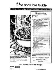 kitchenaid kerc507 use and care manual