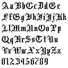 Headline Heads Up No 12 Sparetype Cross Stitch Fonts Pixel Font Cross Stitch Letters