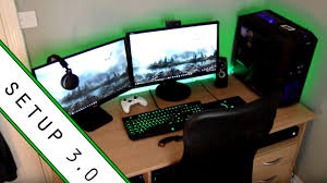 Xbox small bedroom gaming room. Gaming Setup Room Tour 2017 Small Room Setup Youtube