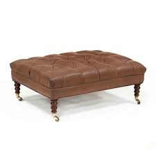 A leather ottoman with a bit of tufting is an attractive addition to the home. Sold Price English Style Tufted Leather Ottoman Coffee Table August 4 0120 10 00 Am Edt