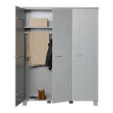 woood kast dennis betongrijs geborsteld grenen 3 deurs lief en klein kast dennis kast kledingkast