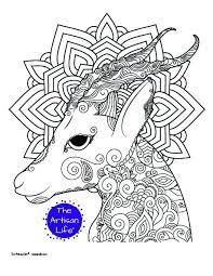 Realistic images of wild animals and mythical carousel favorites are more intricate, suiting older kids and adults. 21 Free Animal Coloring Pages For Adults The Artisan Life
