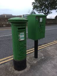 Irish Post Box From British Rule Times Painted Green Since Independence At Dun Laoighaire Dublin Post Box Time Painting Outdoor Decor