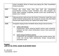 Sop Ibadah Korban Jabatan Hal Ehwal Agama Islam Negeri Sabah Pejabat Direktorat Facebook