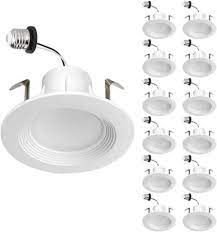 With juno basics series led retrofit 5rld with juno basics series led retrofit 5rld 5 in. Lepro 12 Pack 8 6w E26 4 Inch Led Recessed Lights 650lm Dimmable Retrofit Downlight Energy Star Ul Etl Listed