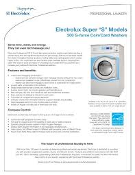 Pretreat stains and heavy soil see «washing hints» for more details. Electrolux Super S Models